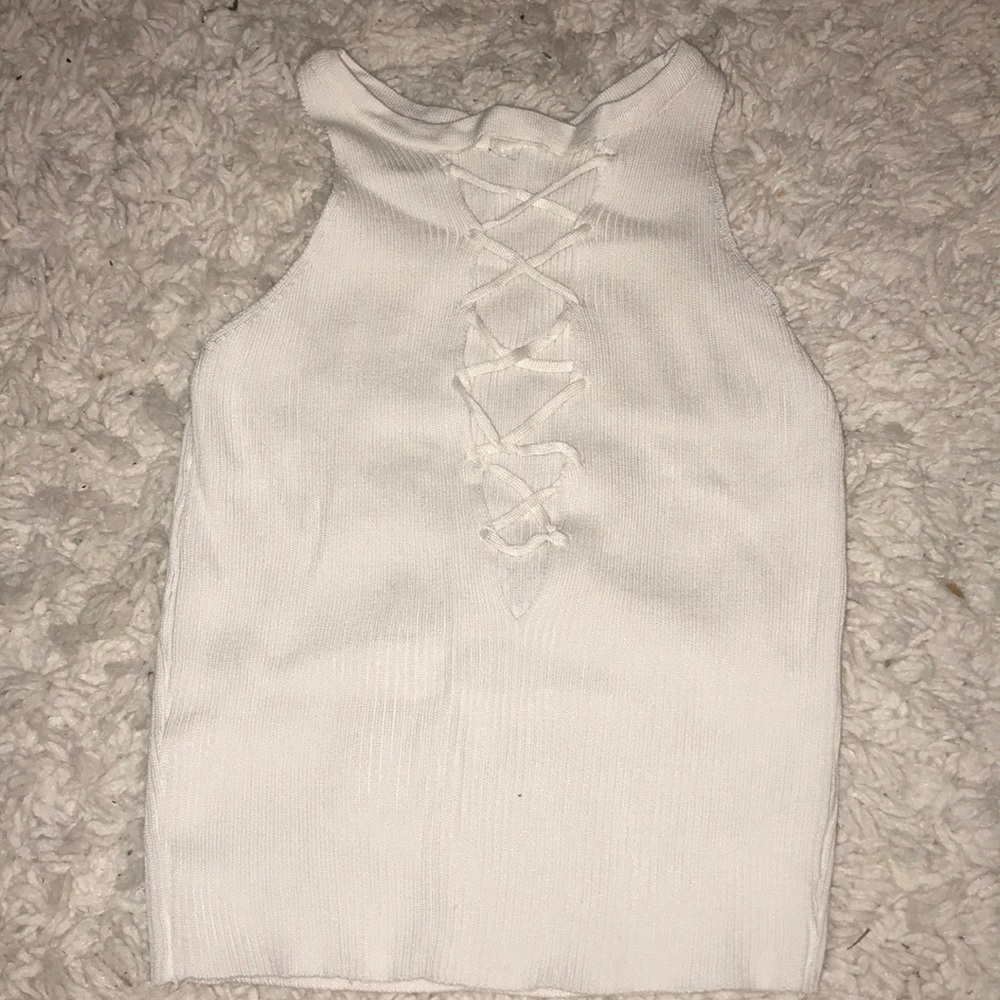 Lace up tank
